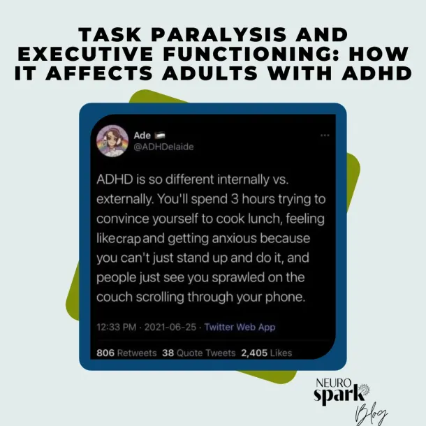 Thumbnail image for blog post: Task Paralysis and Executive Functioning