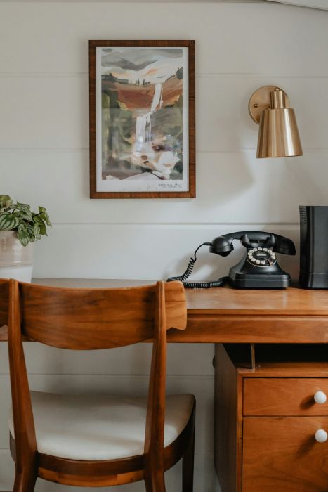 A home office representing NeuroSpark Health's virtual adult ADHD assessment process.