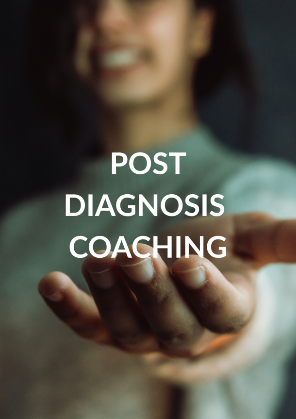 An outstretched hand represents NeuroSpark Health's Post Diagnosis Coaching service.