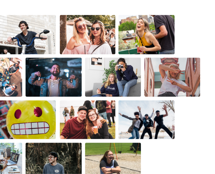 A photo collage symbolizing the collective care aspect of Glimmer, which is an autistic burnout support group for neurodivergent adults.