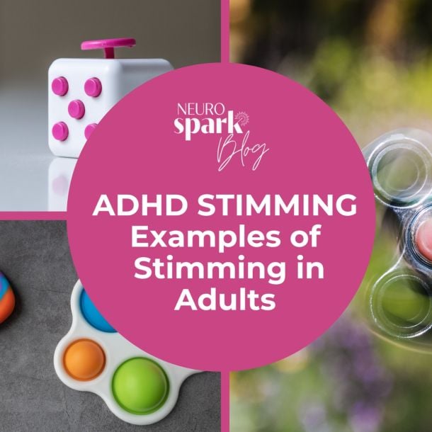Graphic for NeuroSpark Health's blog: ADHD Stimming.