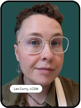 Tiled image of Lex Curry, NeuroSpark Health's neurodivergent therapist.
